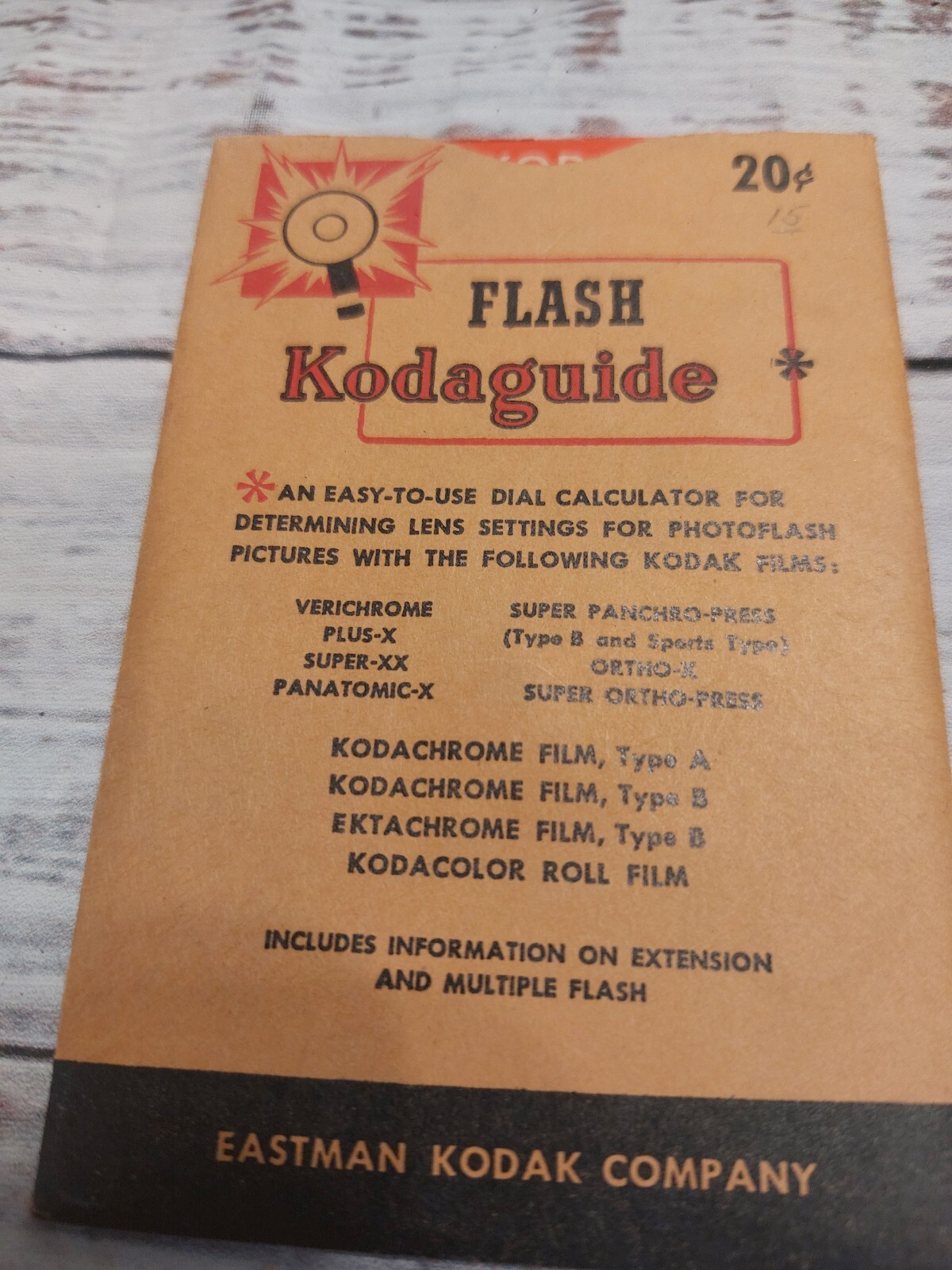 Kalart Speed Flash Safety First De Luxe Compak Original Box 1950’s (O)