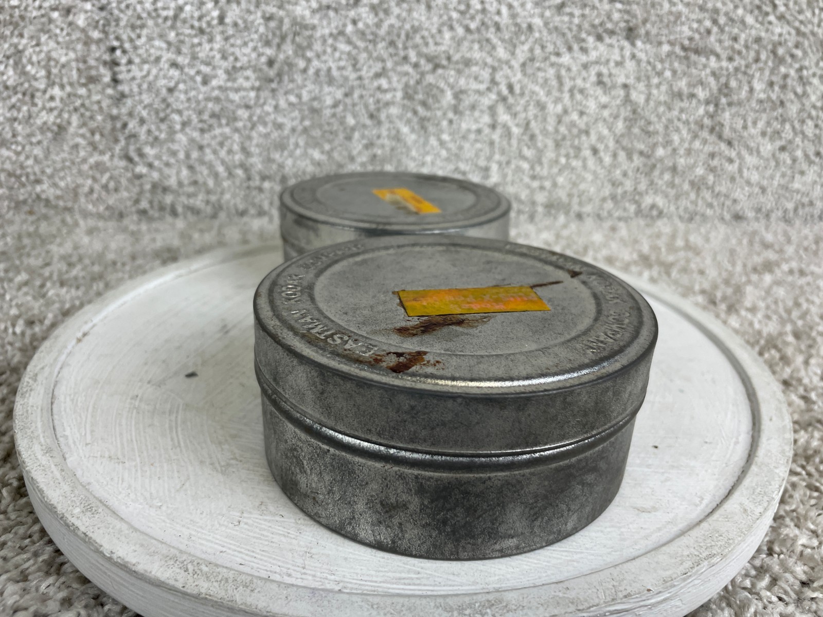 Vintage Eastman Kodak Company Metal Film Canisters Panatomic-X Film