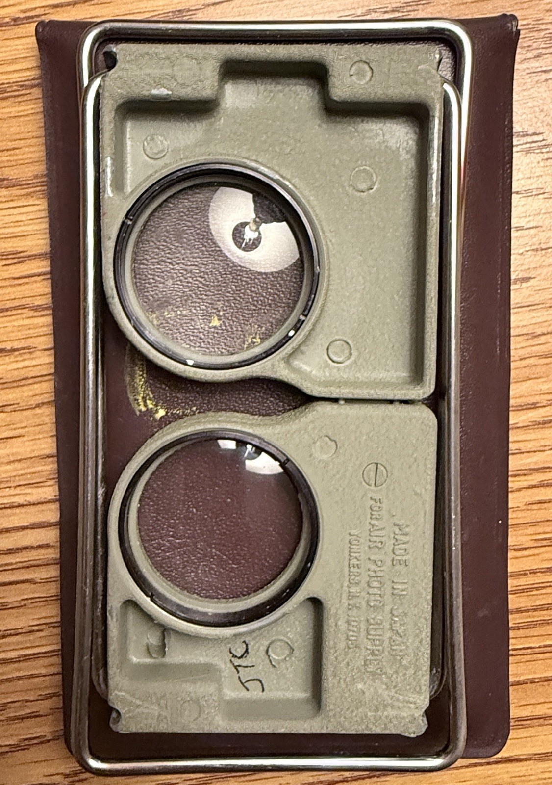 Vintage Air Photo Supply Folding Stereo Slide Viewer w/ Case Made in Japan