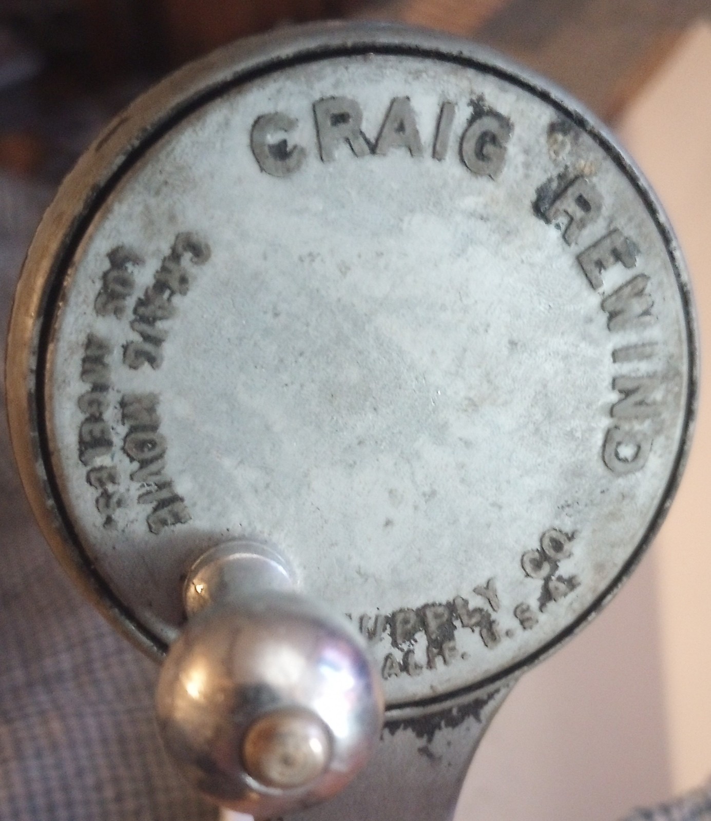1930’s Craig Movie Supply Company Hand Crank Film Rewinder 8mm,16mm