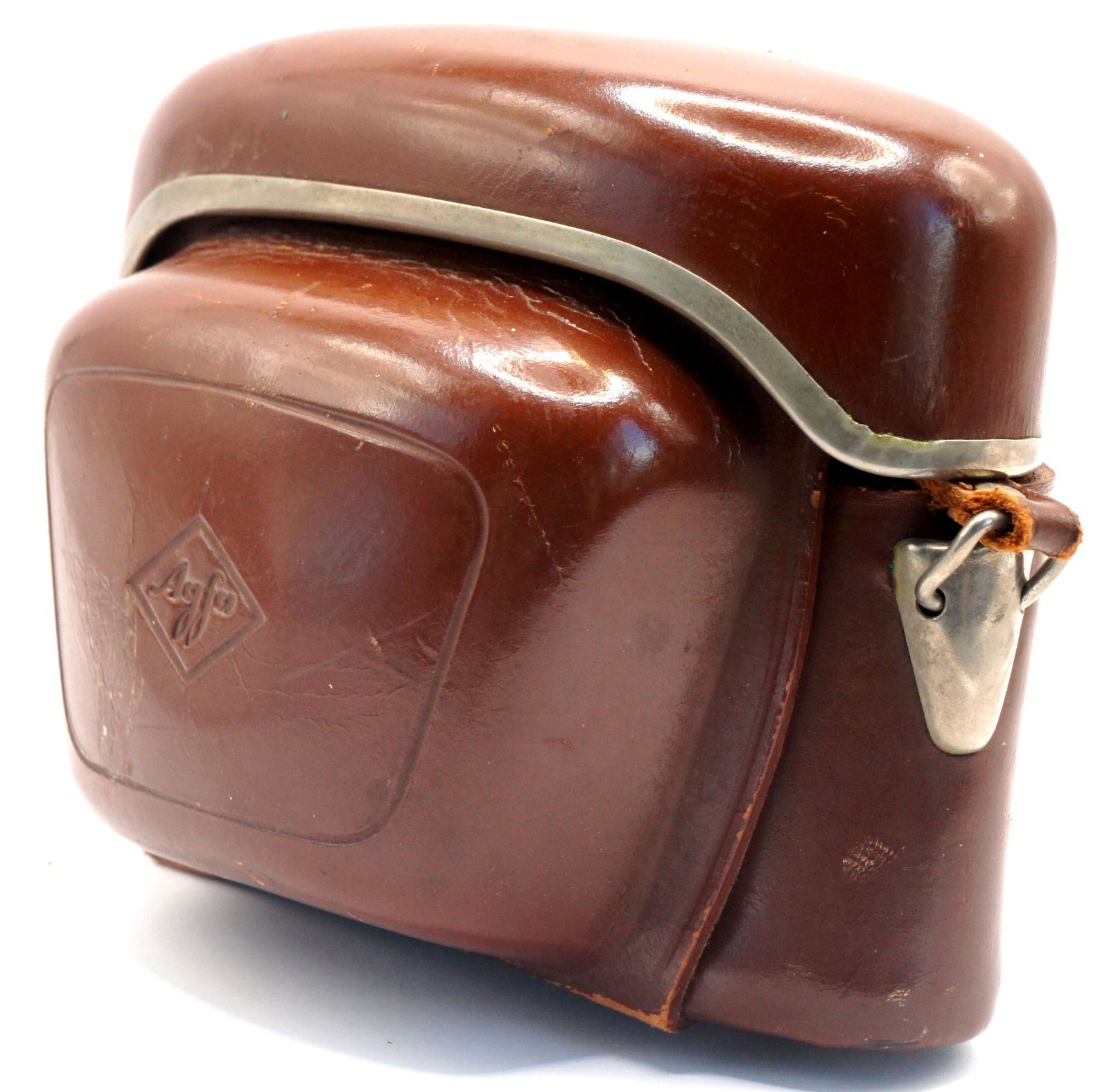 Vintage Zeiss Ikon Brown Leather Camera Case For Contina Contessa Fair Cond