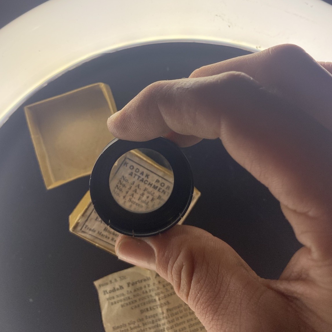 Kodak Portrait Attachment Lens for No. 3A, 4 F.P.K., Fold Brownie, Fold Kodak