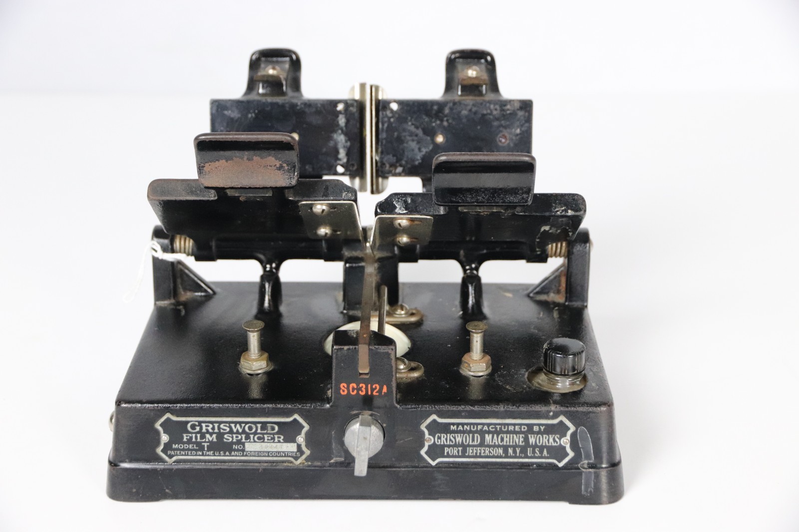 Griswold Model T Cast Iron Cement 35 mm Film Splicer 1920’s Antique