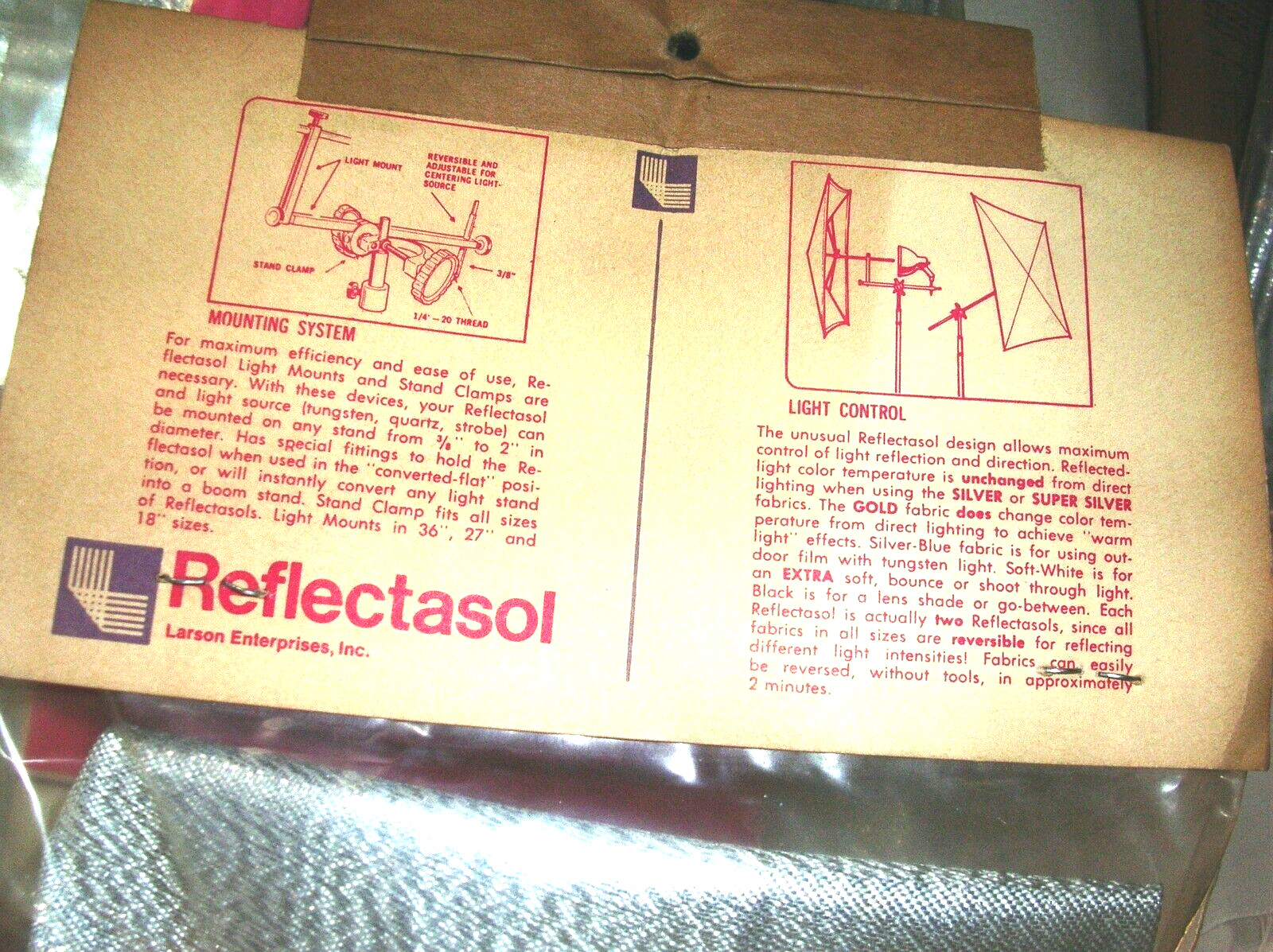 3 Vintage Reflectasol Replacement Umbrellas,36″ Silver, New Old Stock