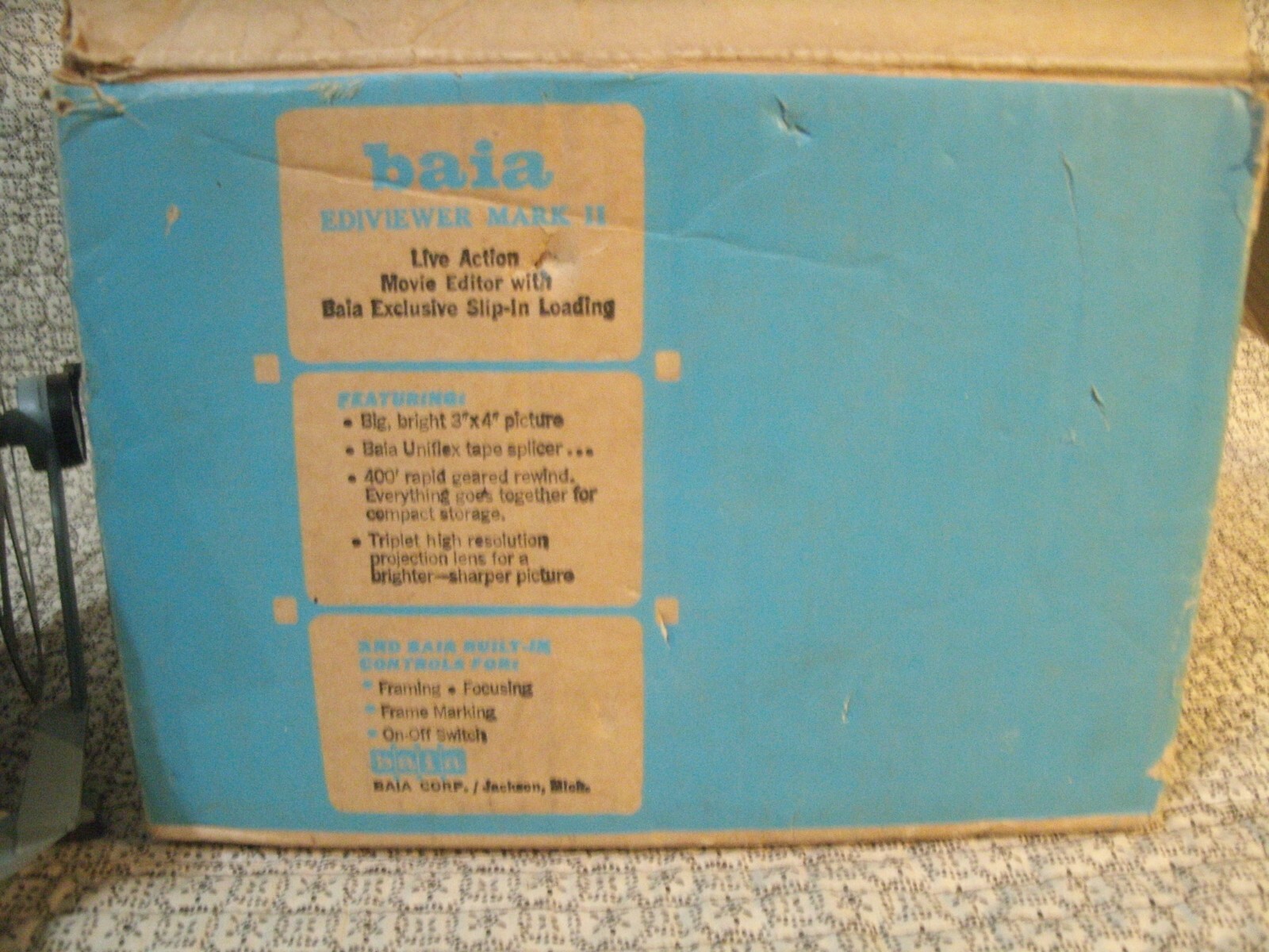Baia Ediviewer Mark II-In original box, includes all seen in photos-bulb works!