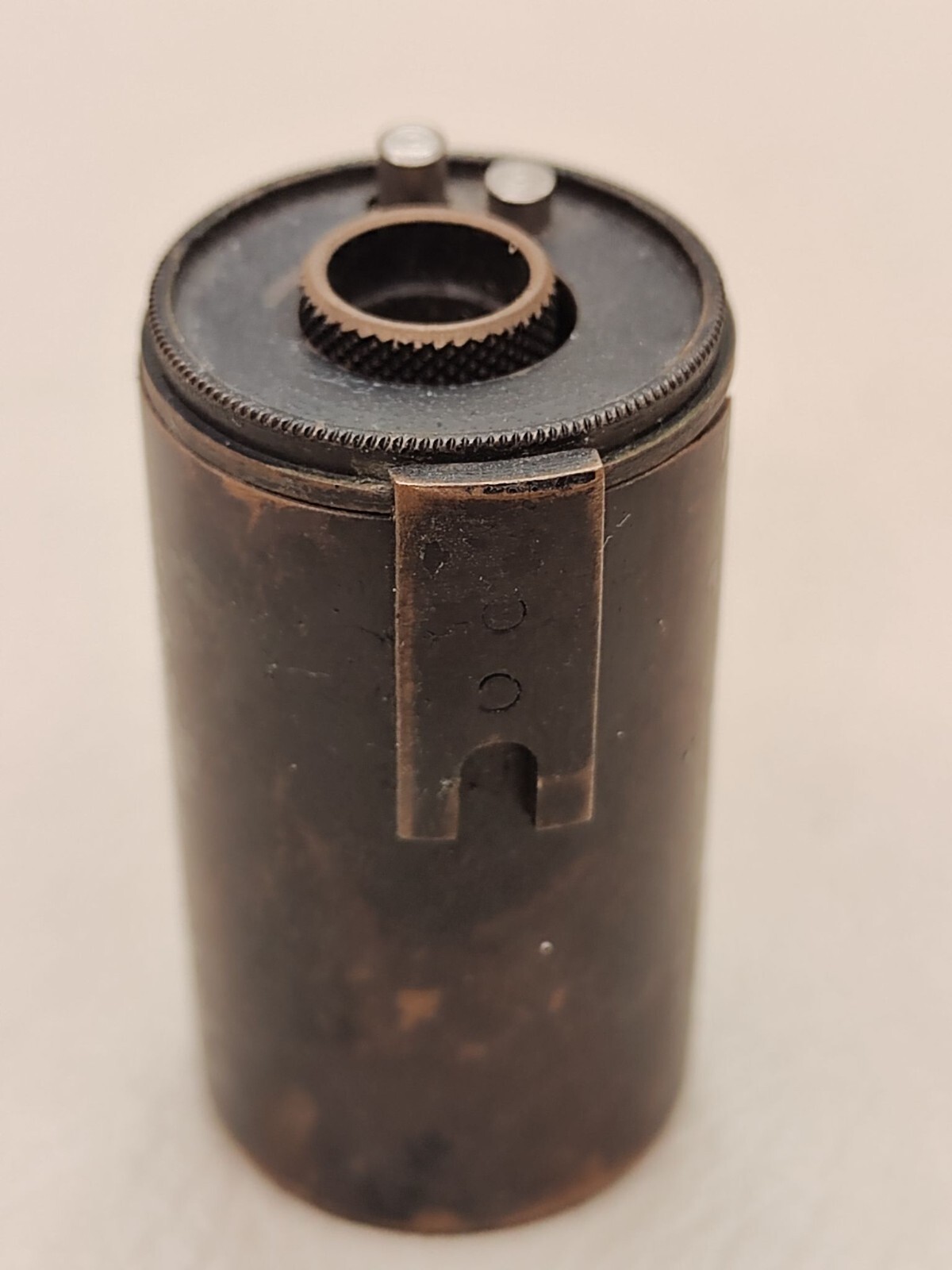 Reloadable cassette for 35 mm film brass for Fed cameras USSR
