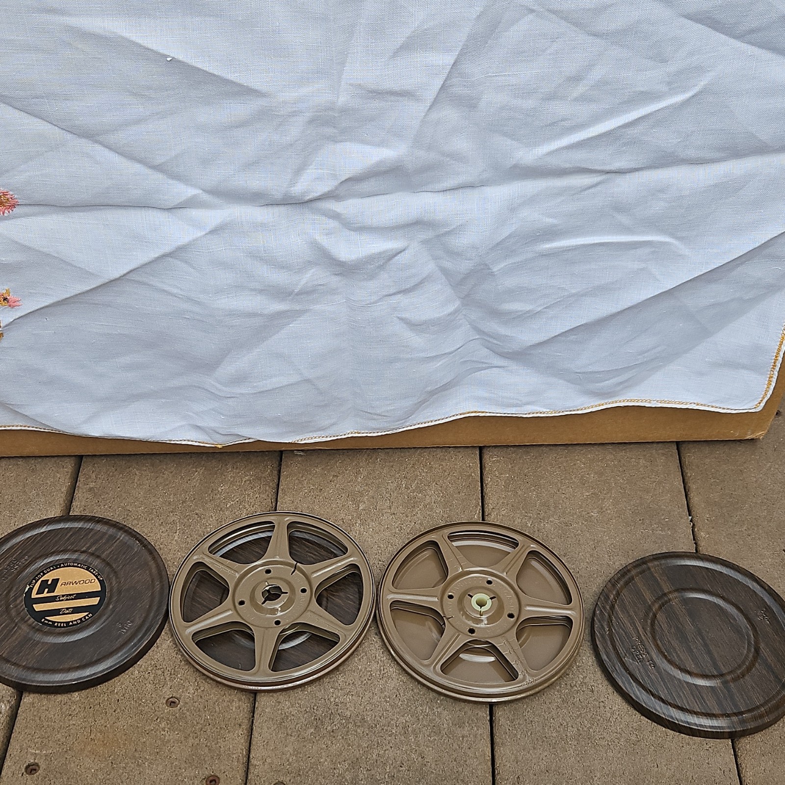 Harwood 8mm Film Reel(s) and Can Set, Model 8mm Reel and Can, Universal