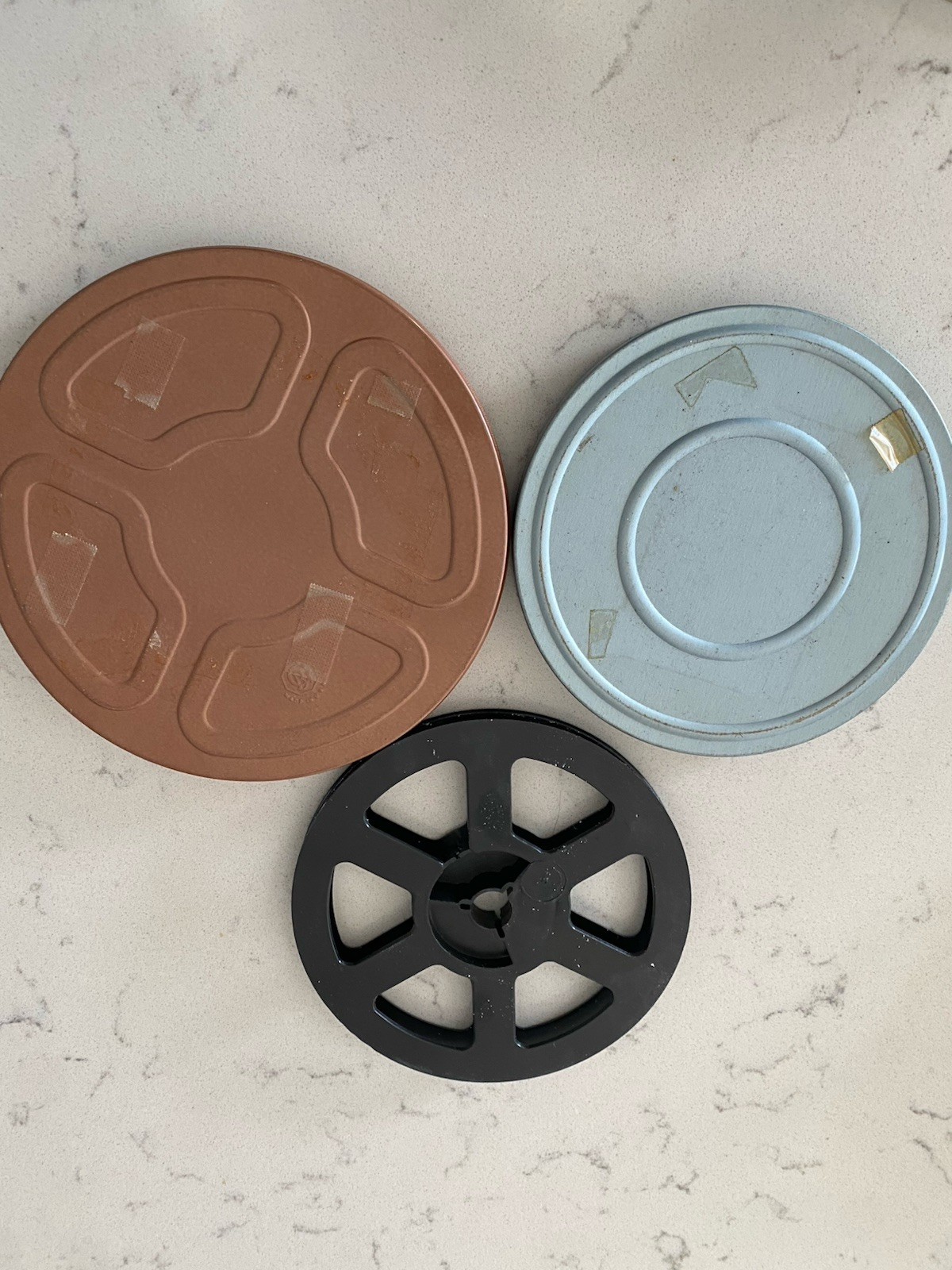 Vintage Film Reels & Canisters 6 Reels 13 Total 19
