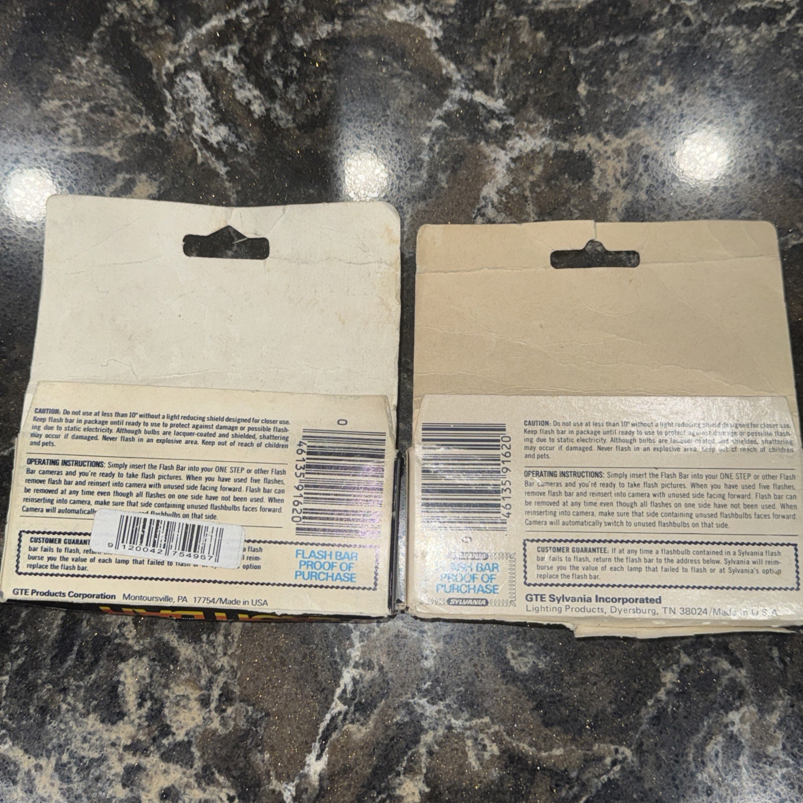 Vintage Sylvania Blue Dot Flash Bar Lot of 3 NOS Unfired Polaroid SX-70 OneStep