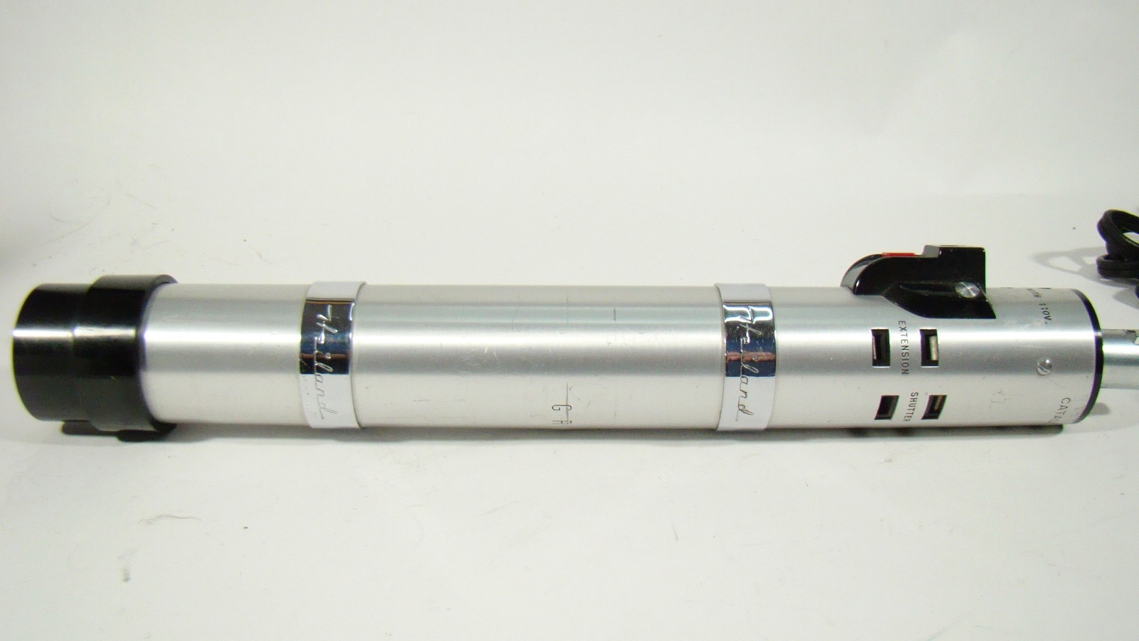 Graflex No. 2773 3-cell flash, reflector, clamps,cords-untested-beautiful shape