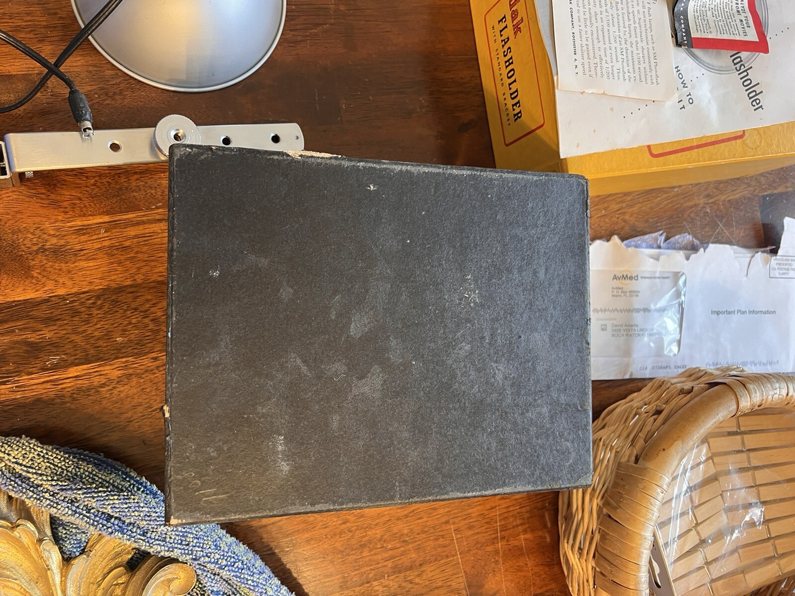 Vintage Kodak Flash Holder With Standard Bracket In Original Box Instructions