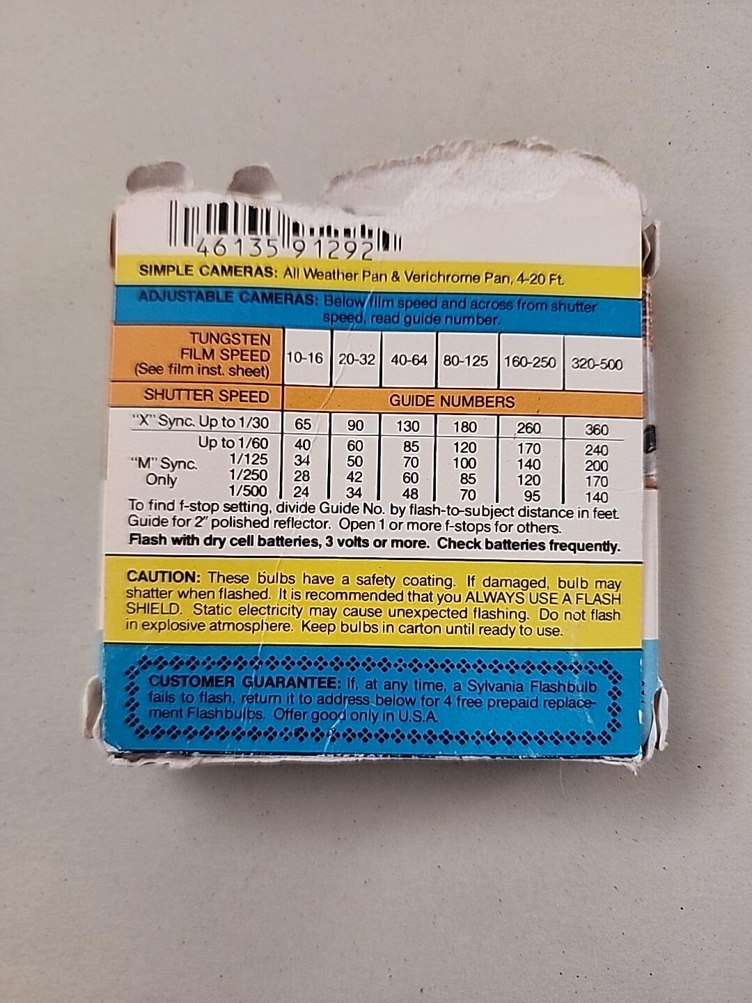 Sylvania Blue Dot AG1B Flashbulbs Blue Bulbs In Box new item 31 # 1154 Vintage