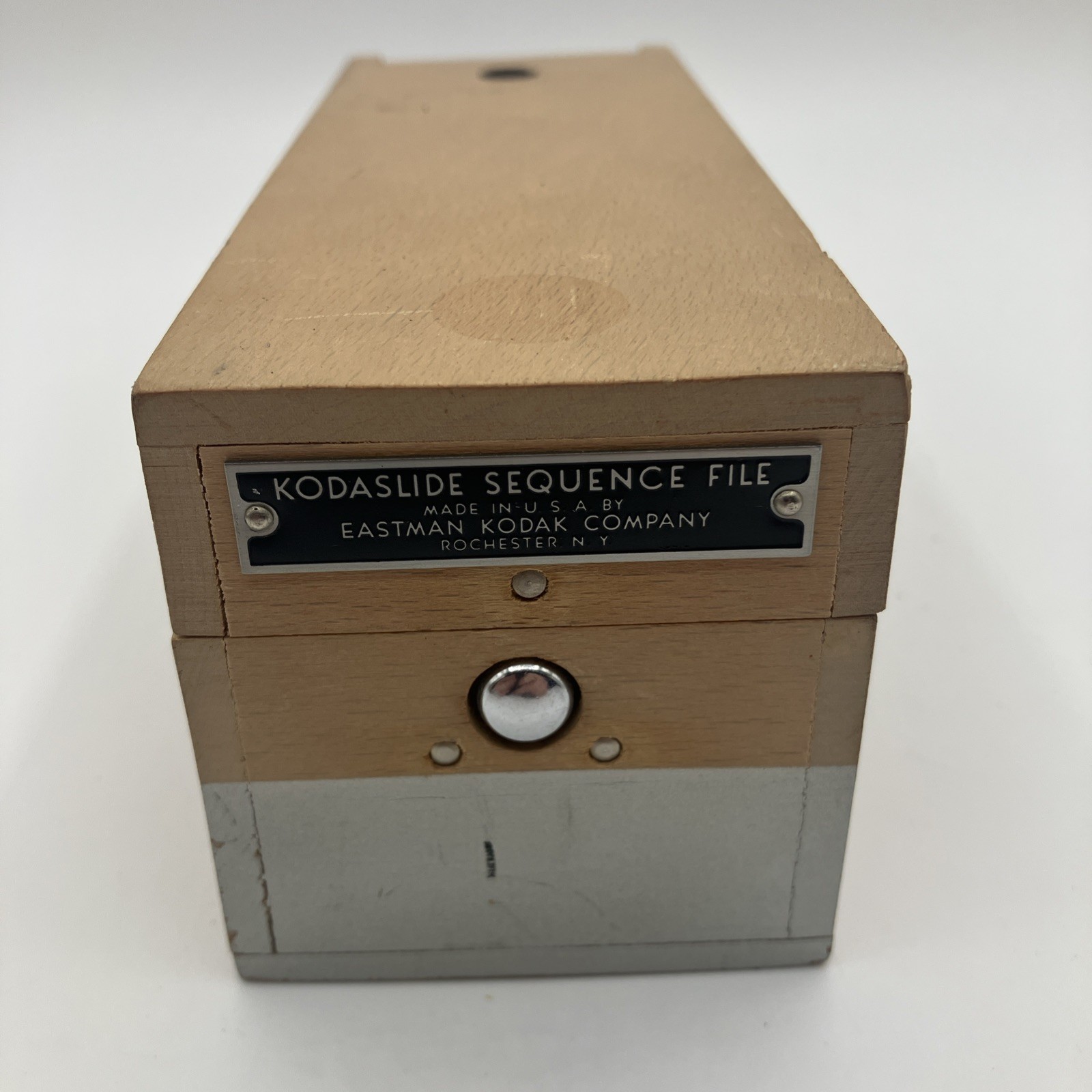 Vintage Wooden Kodaslide Sequence File Box Eastman KODAK Company USA Lot of (3)