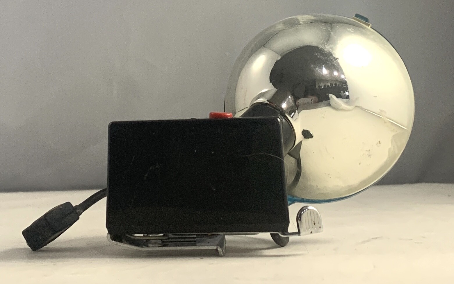 Vintage Polaroid Model 268 Flash Attachment Blue Filter Clear M3 Bulb Plug In
