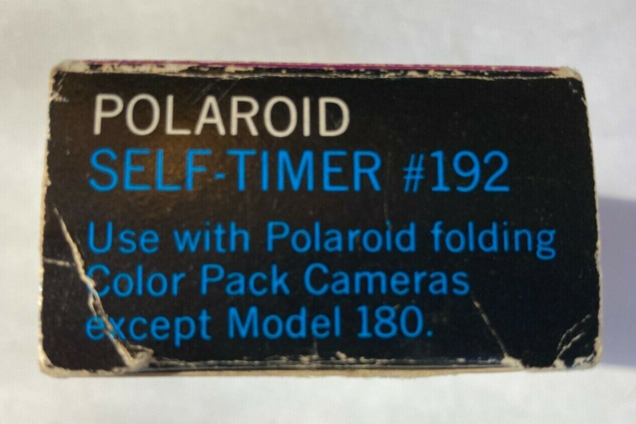 Vintage Polaroid Self-Timer #192 Original Box for Color Pack Cameras Retro Japan