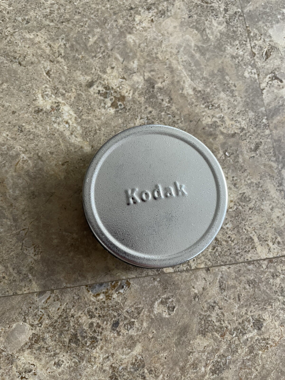Vintage Kodak Film Tin Canister Roll of Film Metal Silver 2″ Can