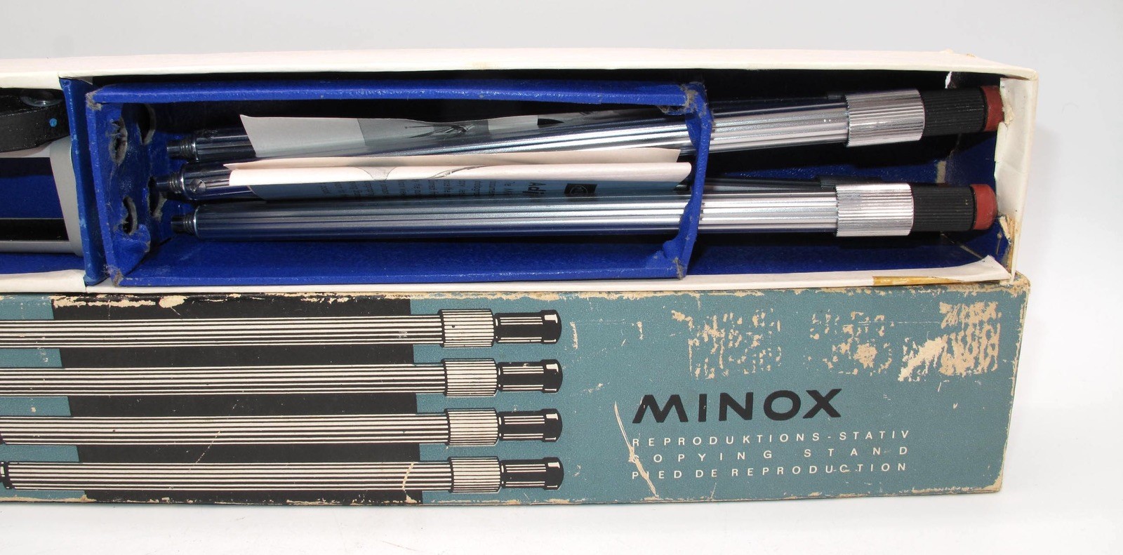 *IN BOX* MINOX REPRODUCING COPY STAND WITH 4 LEGS-CAMERA HOLDER & MANUAL