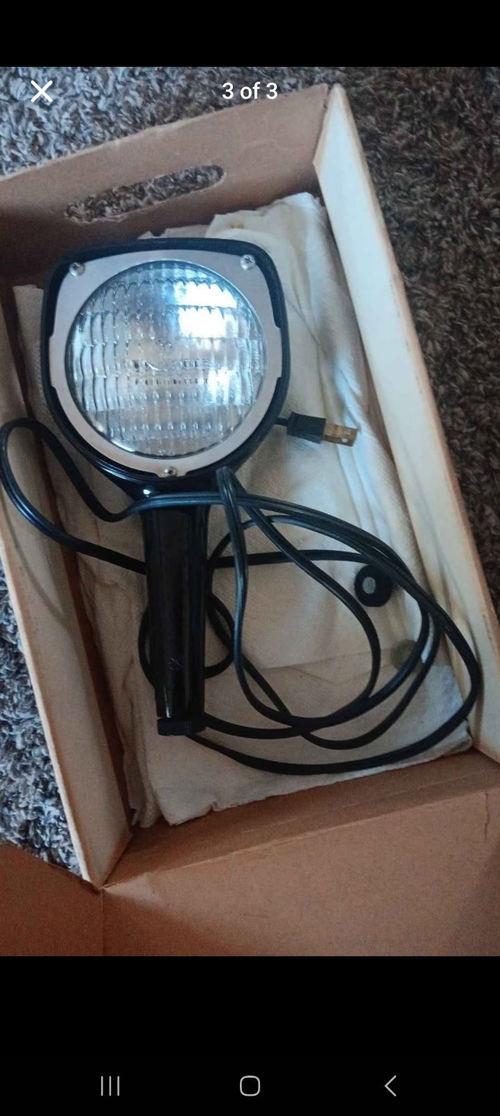 Dyna-light Dynacolor Corp 3M 650 Watt Sealed Beam Photagraphy Movie Camera Light