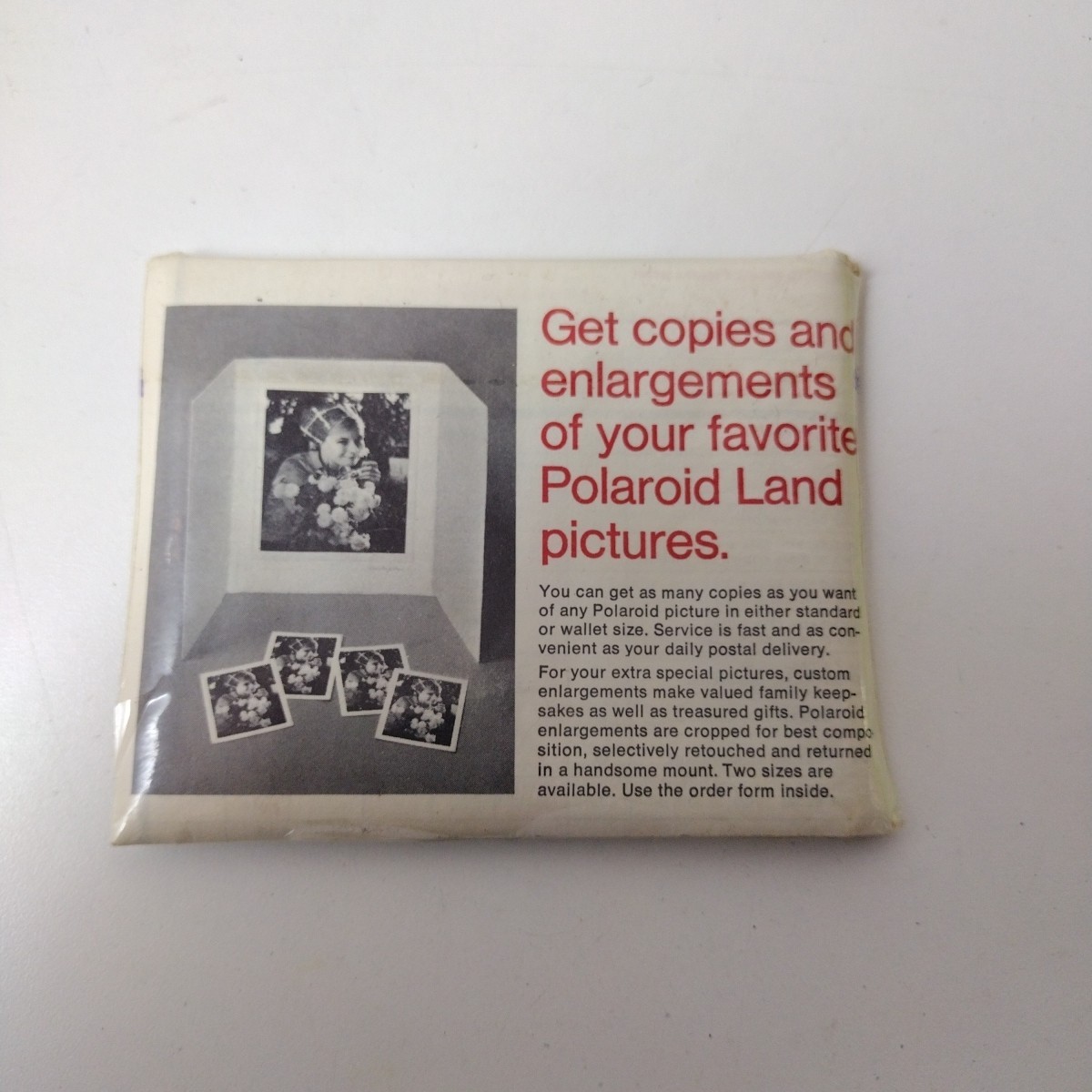Vintage 60s NEW 8 Polacolor Print Mount Polaroid Camera Photo Backs Sealed 1967
