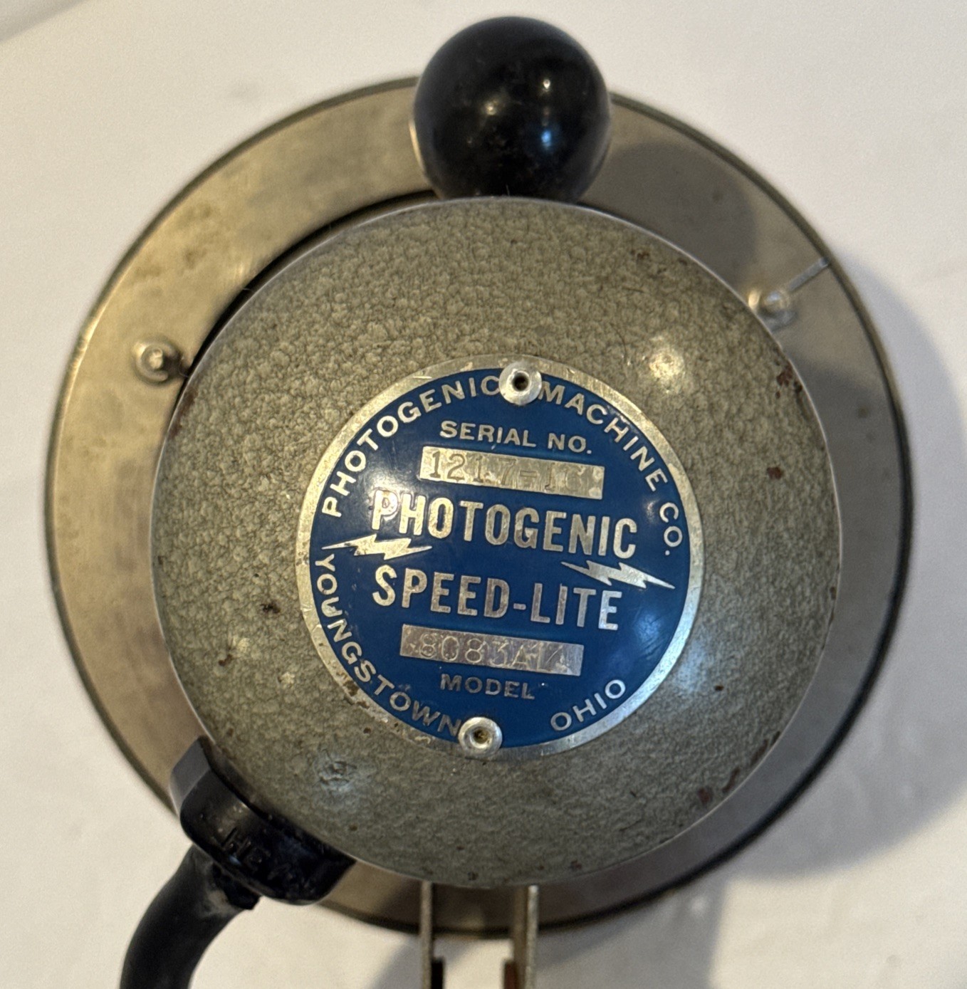 Photogenic Speed Lite Lamp Model #8083AL with Clamp & Wiring Vintage USA