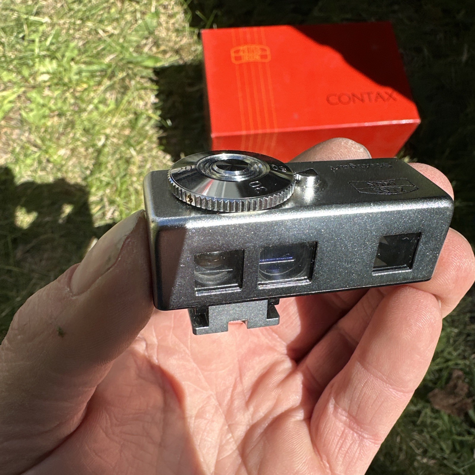 Zeiss Ikon Contameter Contax W/ Original Box + 4 Film Reel Cassettes