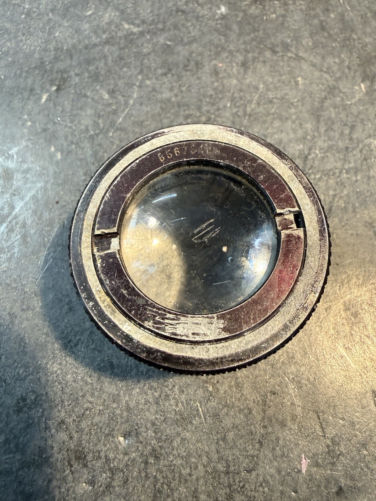 Vintage Camera Lens Element 65675 Glass Optic Part