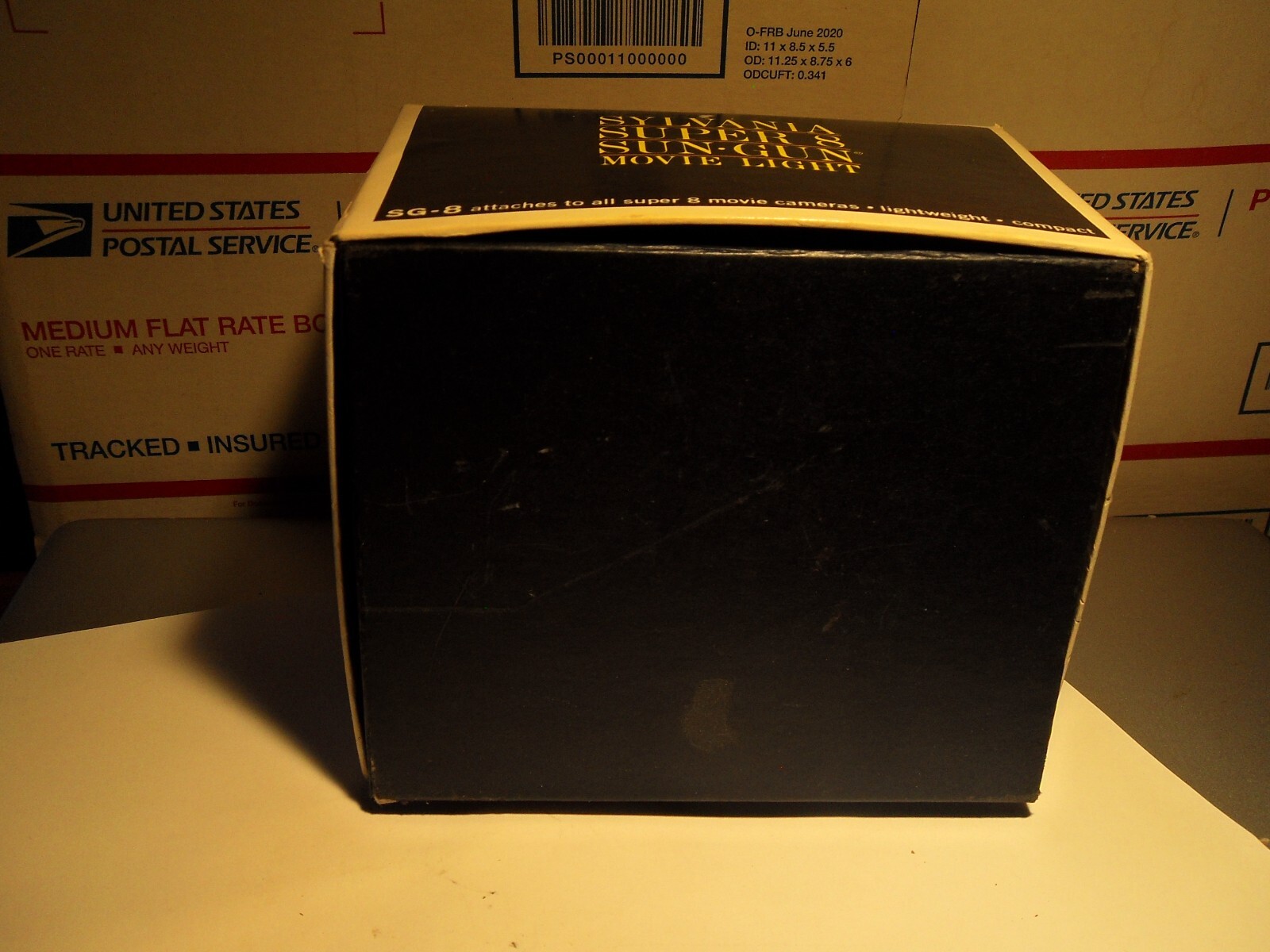 Vintage Sylvania Sun Gun S.G.VIII 650w 120v Tested Works W/ Extra Bulb & Box