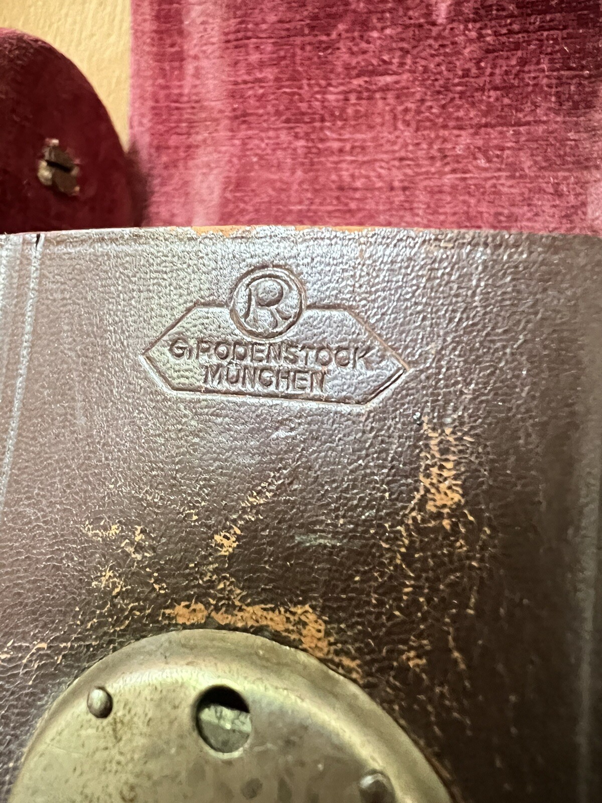 vintage g rodenstock munchen leather camera case (See Pics For Details)