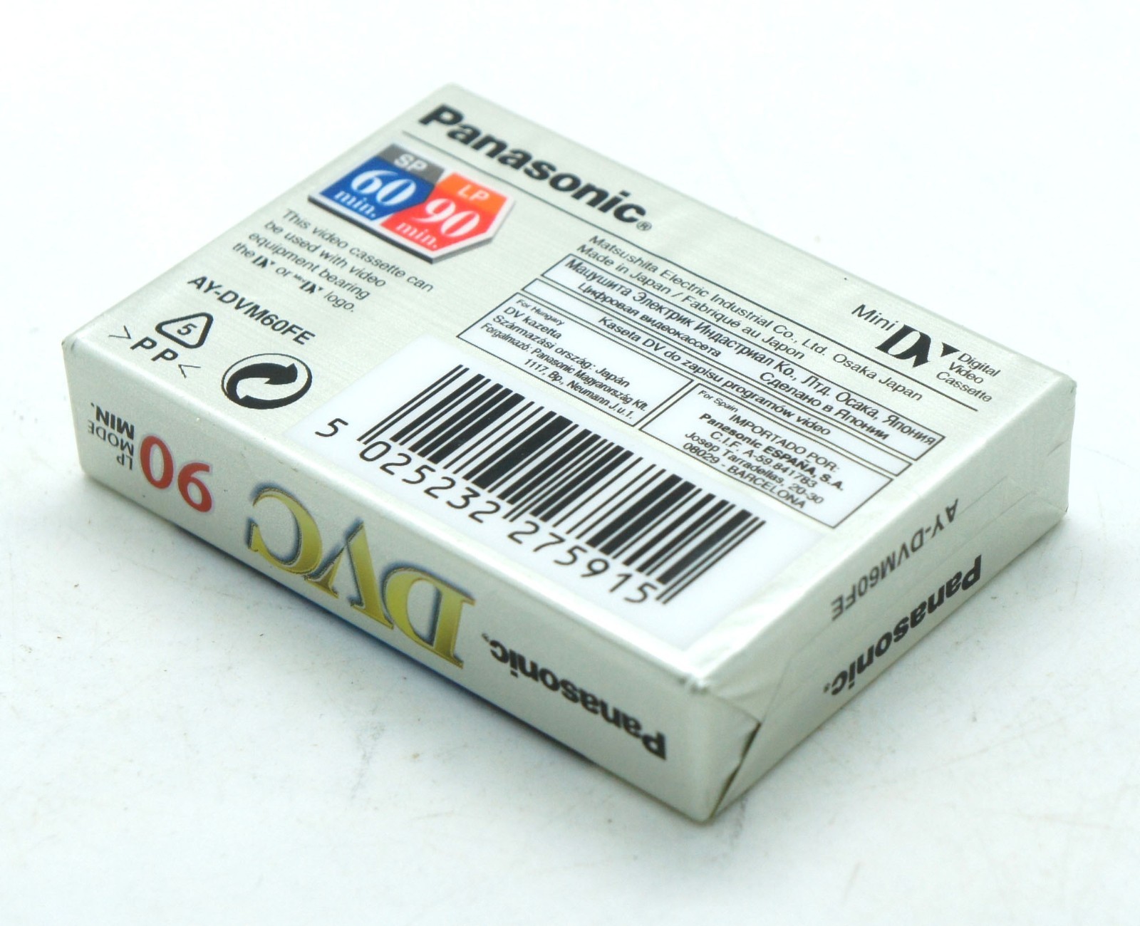 1 PCS Sealed Panasonic Mini DV Digital Video Cassette DVC 90Min LP Mode 60min SP