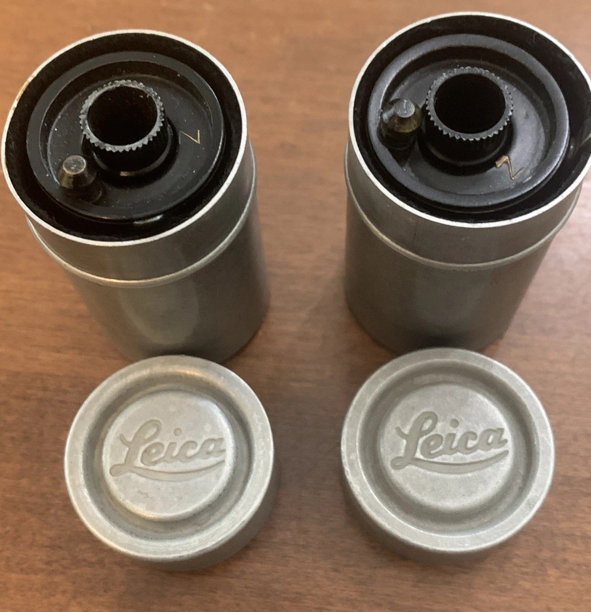 Two Vintage 35mm Leica Camera Film Cassettes & Canisters