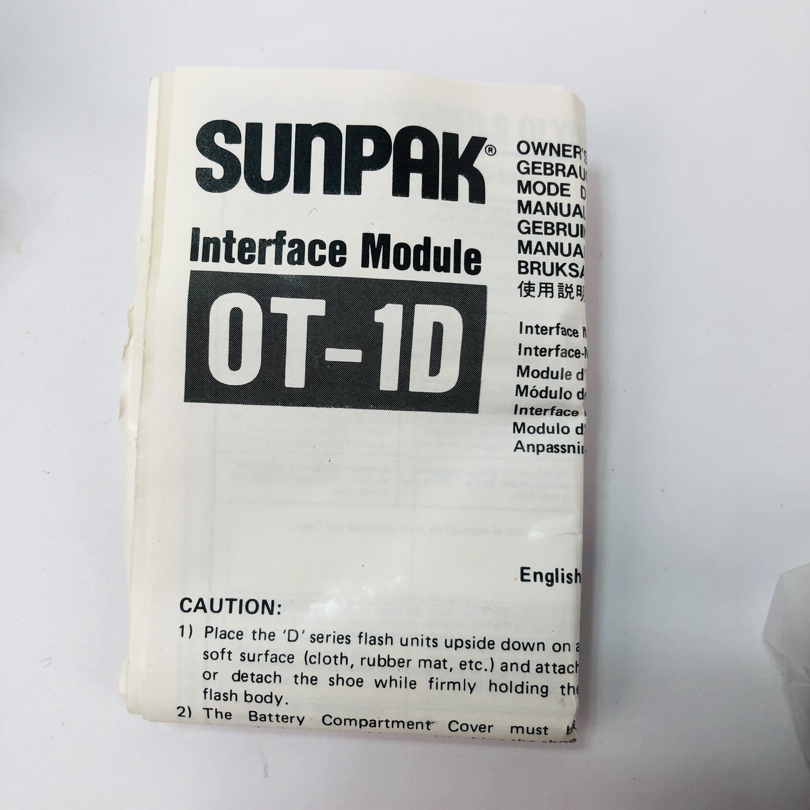 VTG Sunpak OT-1D Interface Module for Canon EOS Camera Hot Shoe New in Box NOS