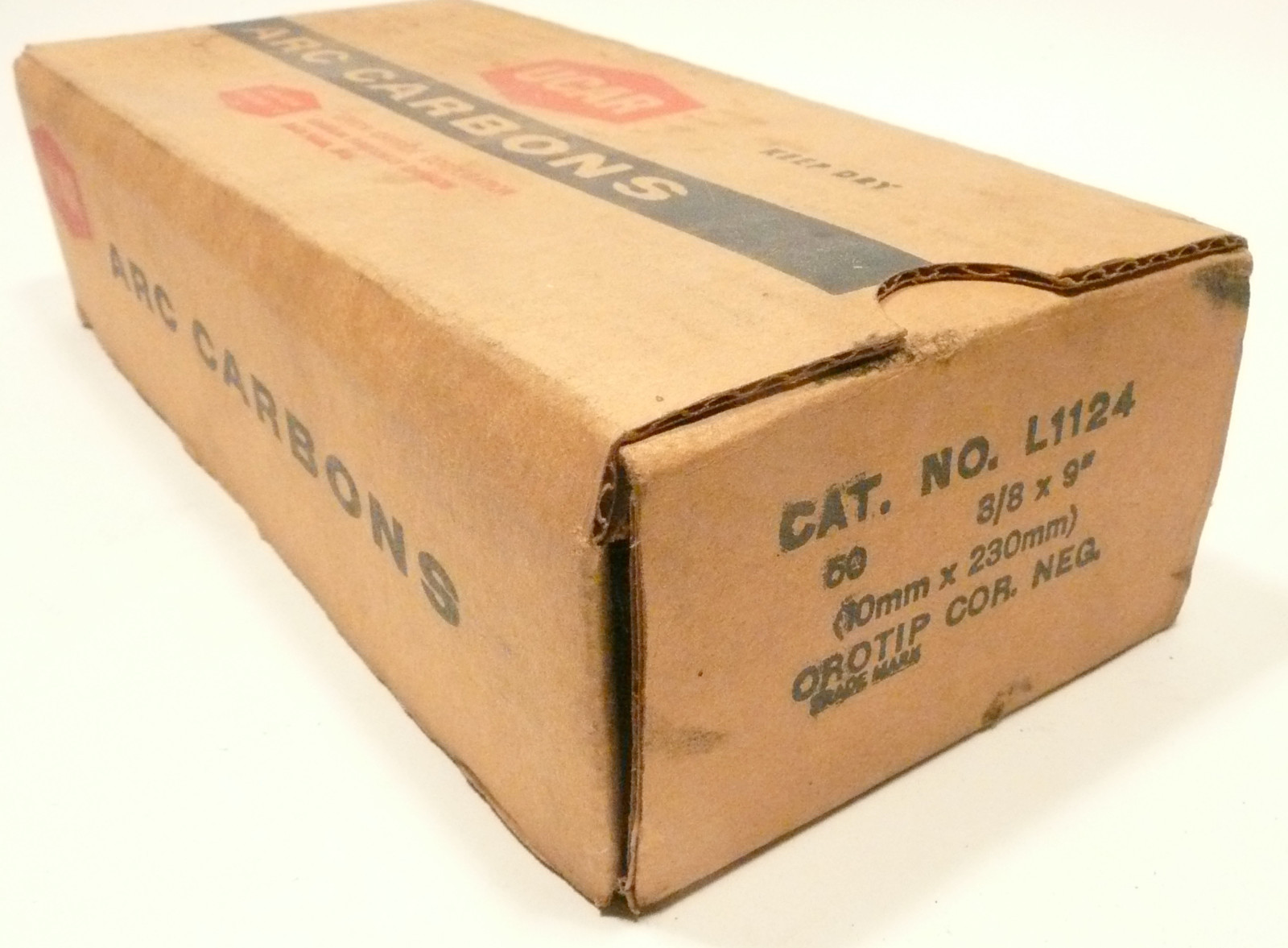 CARBON ARC RODS for 35mm FILM PROJECTION – 1 BOX of 10mm x 9″ NATIONAL NEGATIVE