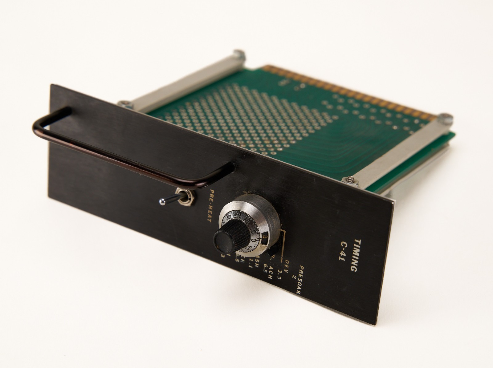 Wing-Lynch Model 4E C-41 Film Processor Control Board Plug-in timing card.