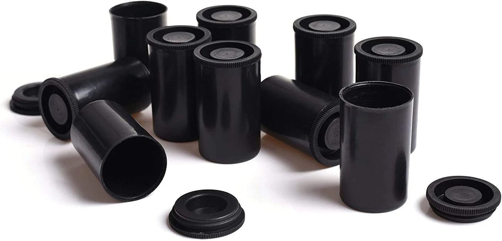 AKIRO Film Canisters with Caps 35 Mm Empty Camera Reel Storage Containers Case P