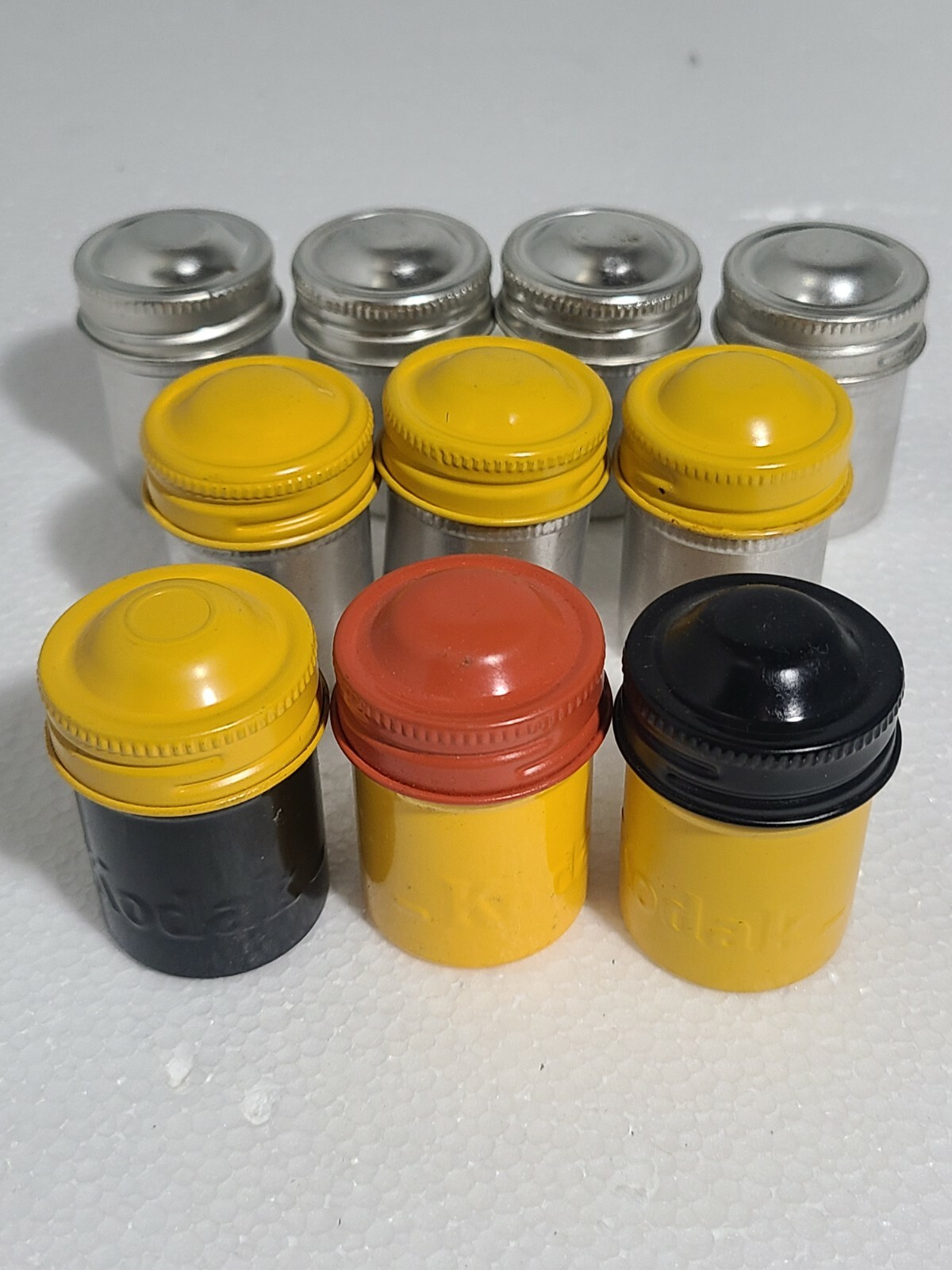 10 Vintage Film Canisters