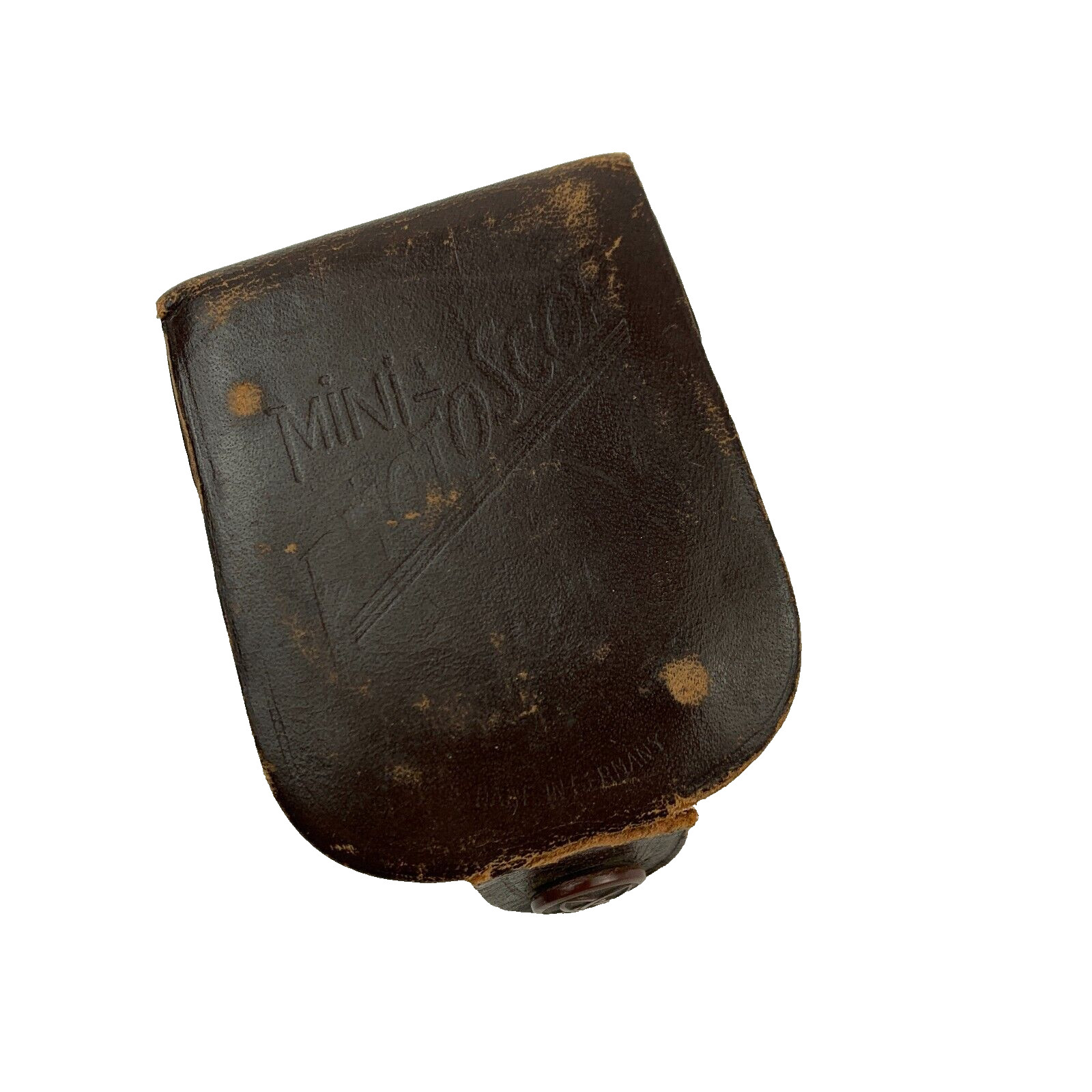 Vintage Mini Photoscop Camera Light Meter Leather Case Made in Germany Untested