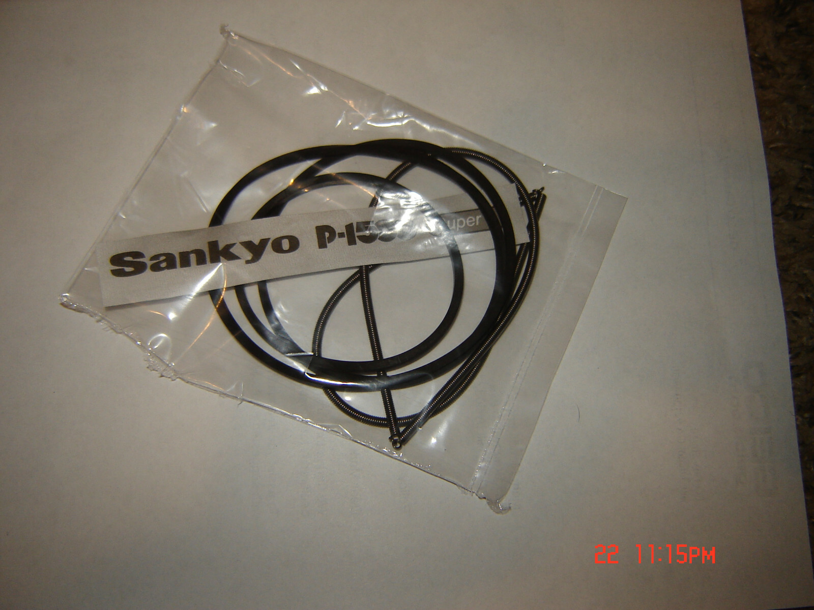 SANKYO P-1500 Super 8 Silent Projector Belts 4 Belt Set / Sankyo Belt kit, New
