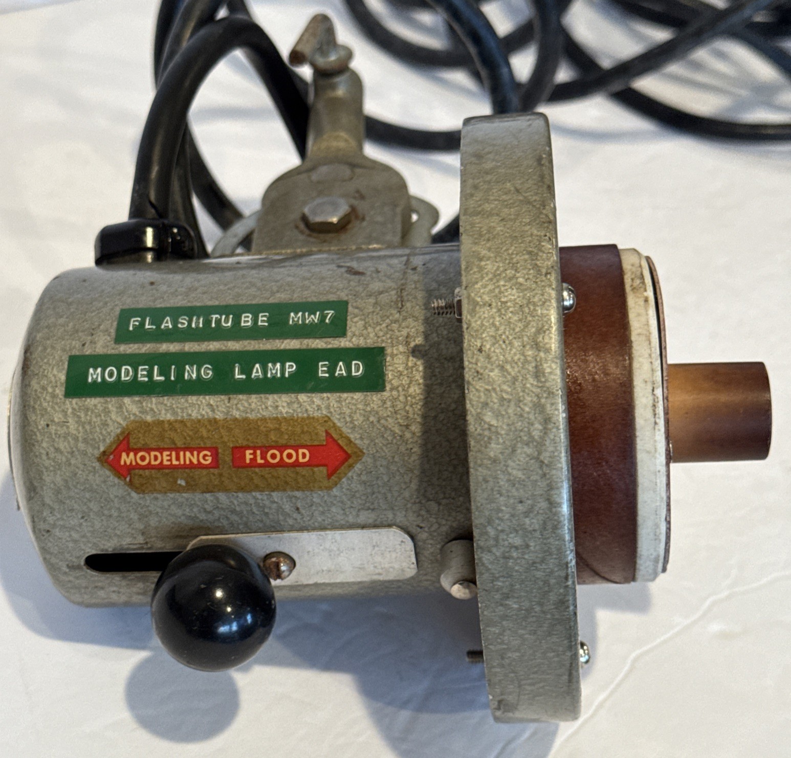 Photogenic Speed Lite Lamp Model #8083AL with Clamp & Wiring Vintage USA