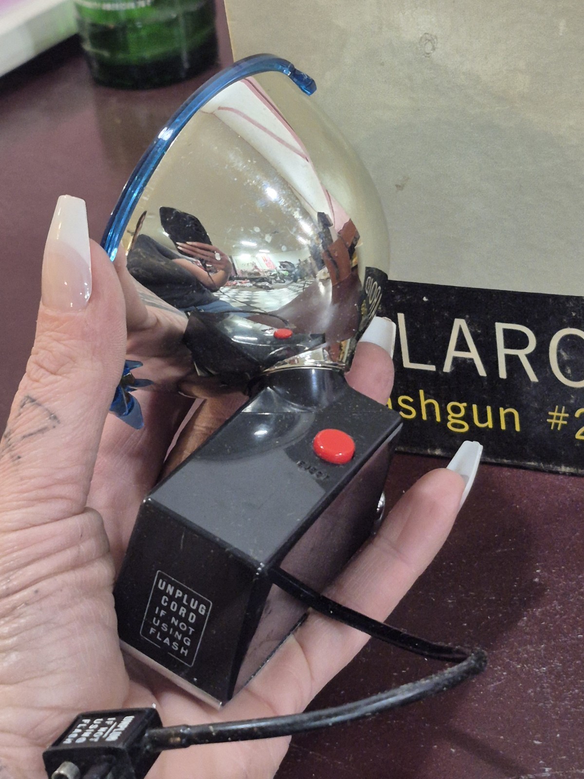 Vintage Polaroid Flash Gun #268 – Boxed – Camera Flash Accessory – Untested