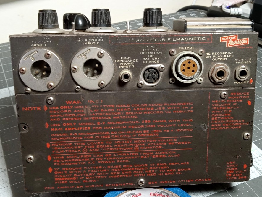 Vintage Bach Auricon MA-11C all Transistor Filmagnetic Sound on Film Amplifier