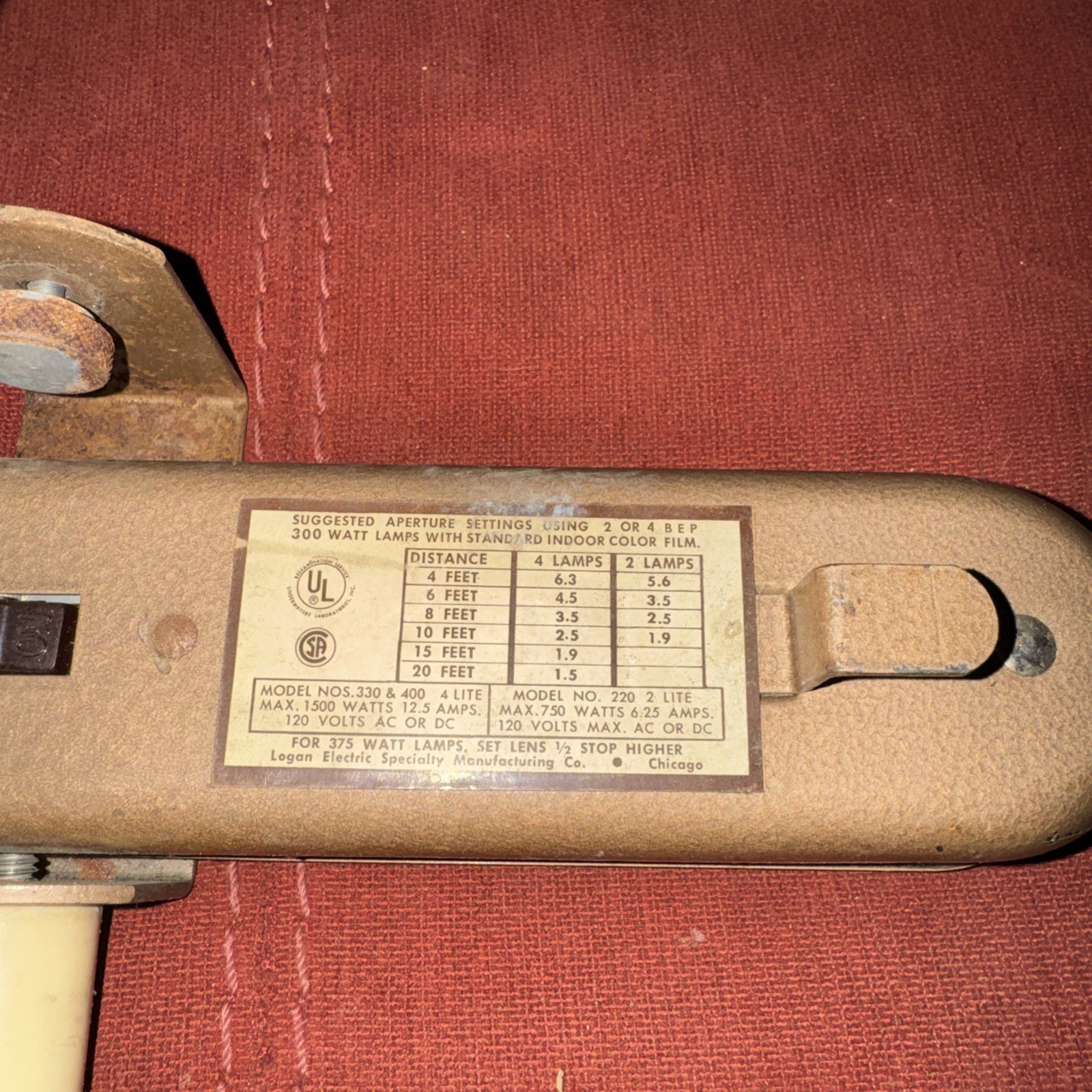 Vintage Logan Lite Deluxe 2 Lite bar in original packaging