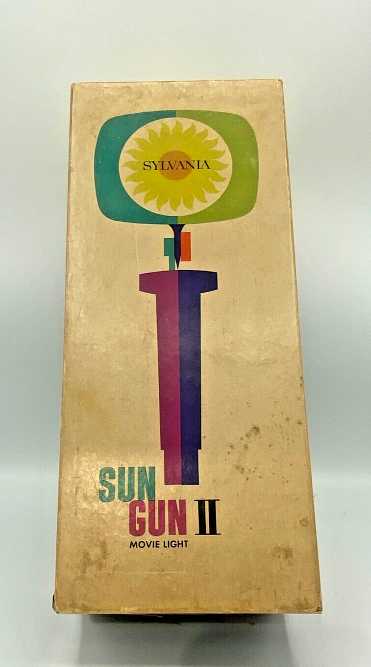 Sylvania Sun Gun II Model SG-55 Movie Light In Original Box Tested and Working