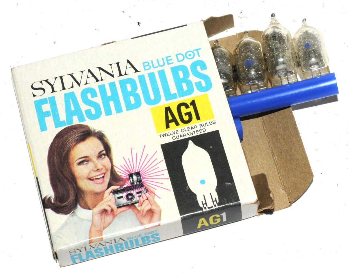 Sylvania Blue Dot Flash Bulbs AG1 – 1 Case 12 boxes in Original Carton