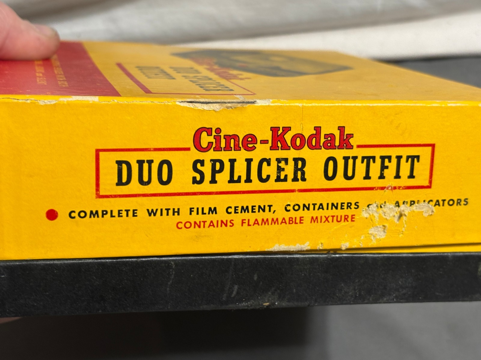 Vintage CINE-KODAK DUO SPLICER Outfit 8mm 16mm Film + Box Jars extras