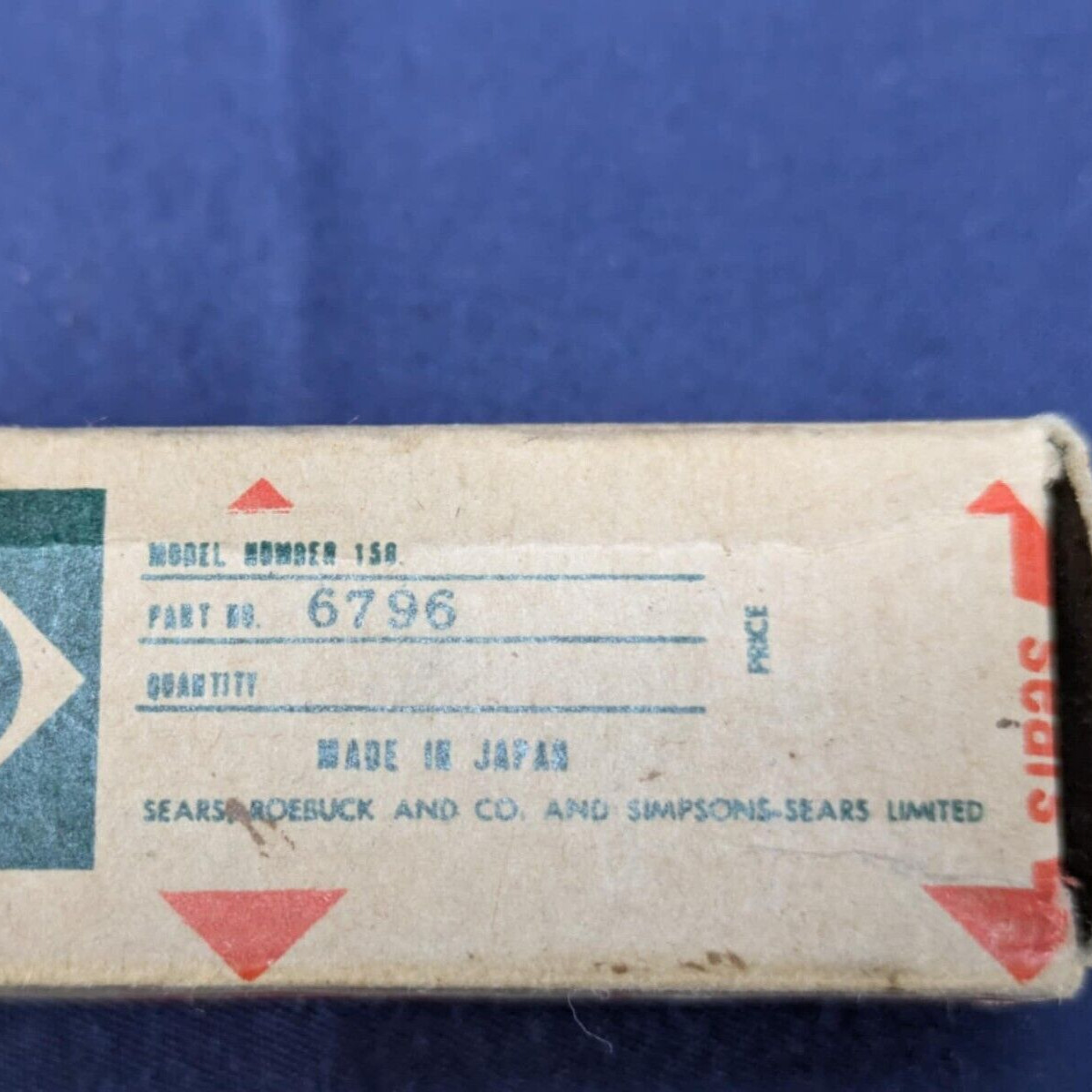 Vintage Sears Parts Frosted Light Bulb in Original Packaging – Made in Japan