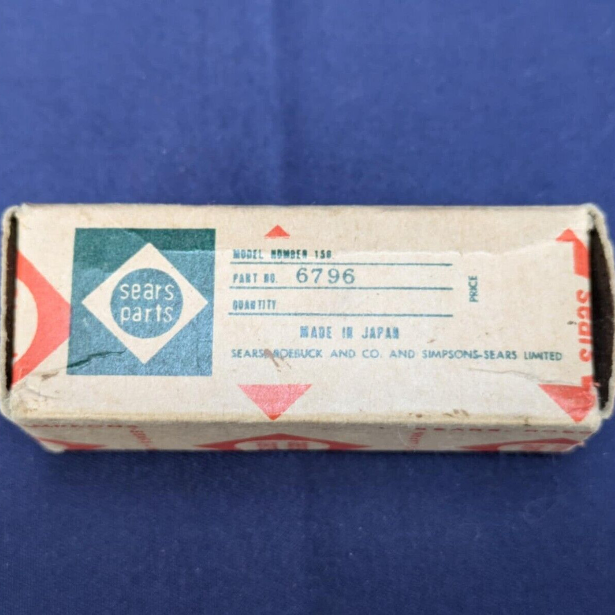 Vintage Sears Parts Frosted Light Bulb in Original Packaging – Made in Japan