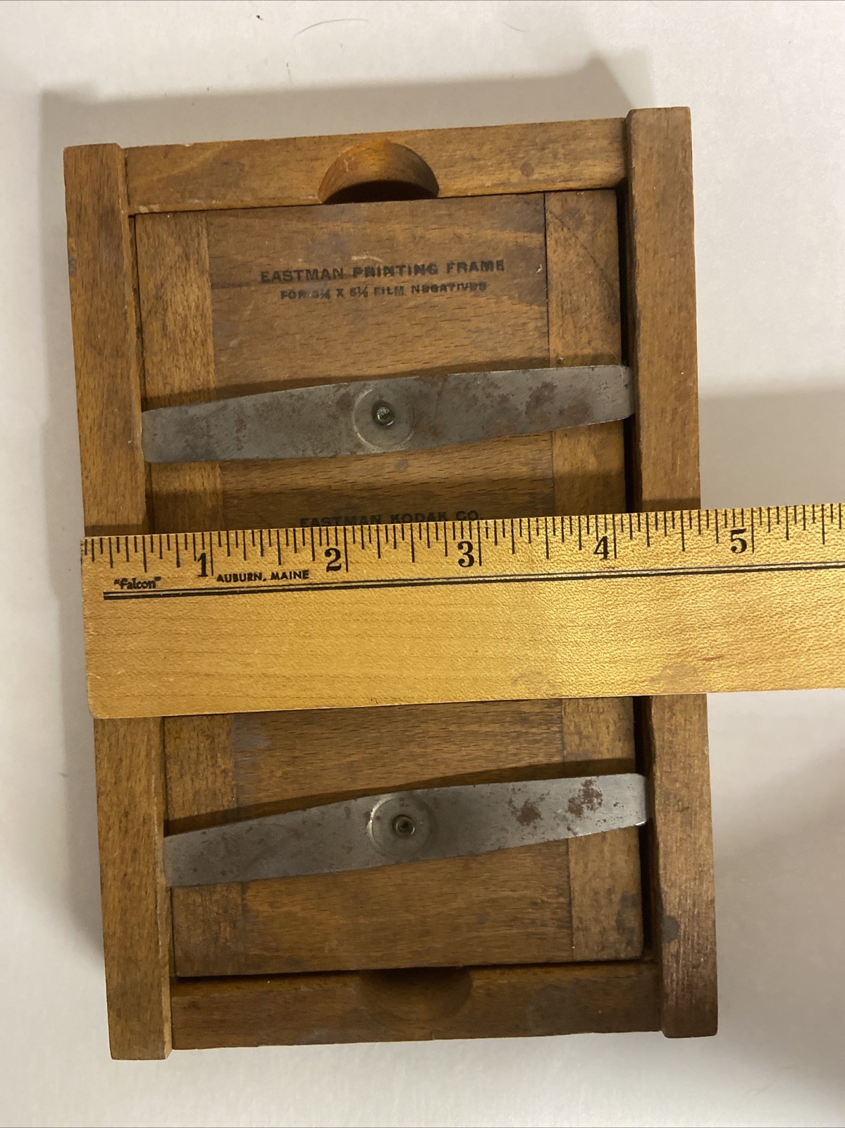 Vintage Wood Eastman Kodak Co. Contact Print Frame w/Glass 3.5×5.75”