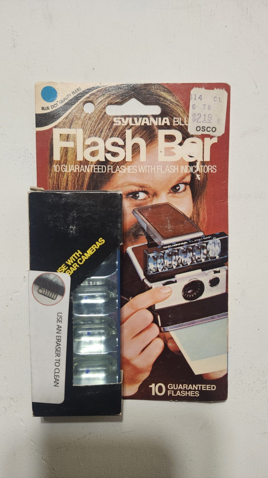 Vintage GE 600 PhotoFlash Array for Polaroid 600 One Step Cameras 10 Flashes VTG