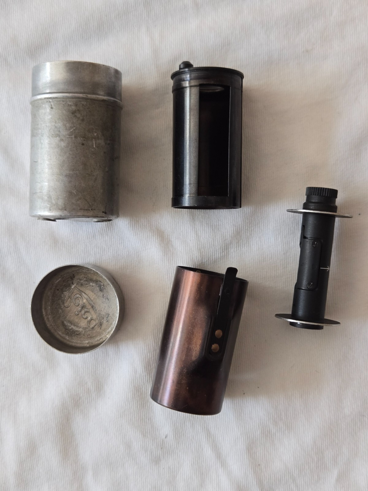 Original Leica Leitz Brass Z Film Cassette (FILCA) for Leica LTM + Container