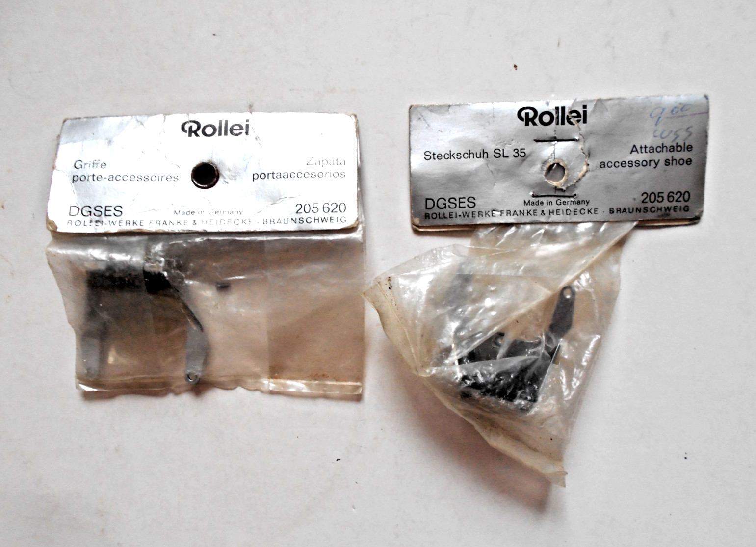 Set of 2 Rollei SL 35 Attachable Accessory Cold Shoes